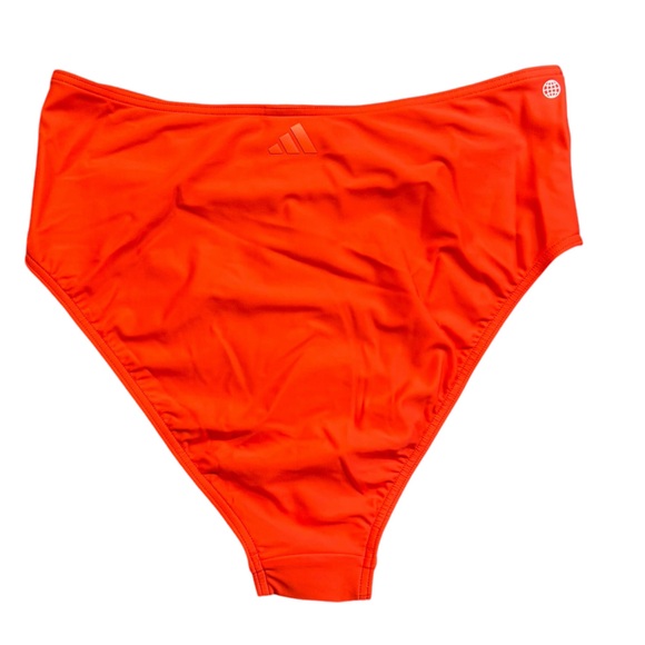 ADIDAS eco friendly women’s bright red high waist bikini swim bottoms size L NWT - Picture 5 of 6